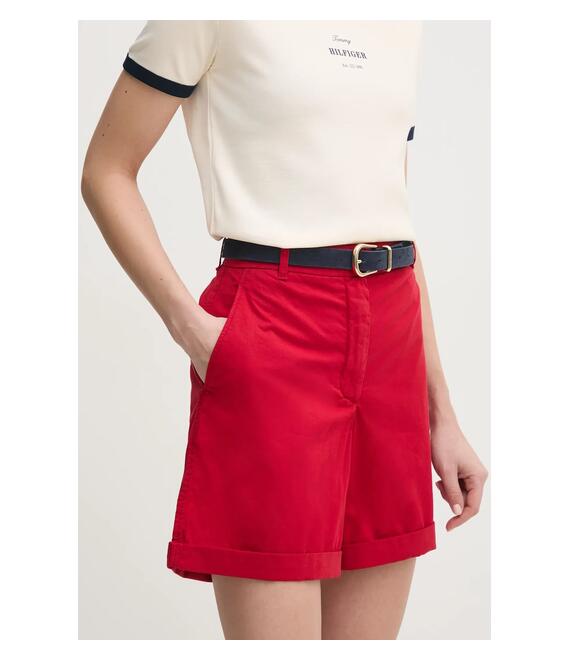 Σορτς Tommy Hilfiger χρώμα: κόκκινο
