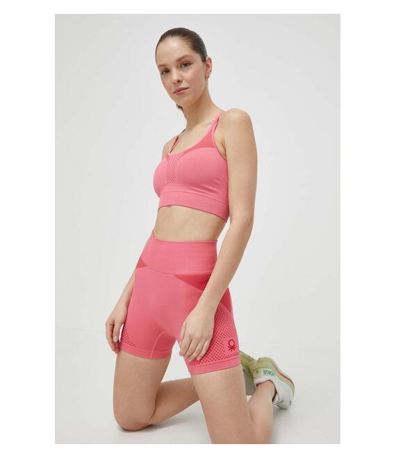 Σορτς United Colors of Benetton χρώμα: ροζ
