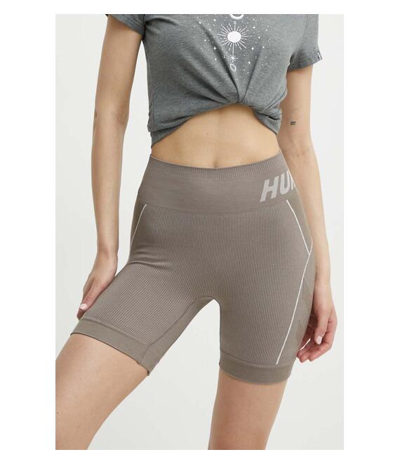 Σορτς προπόνησης Hummel Christel χρώμα: καφέ, 213755