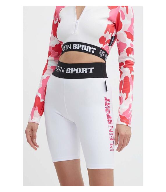 Σορτς PLEIN SPORT χρώμα: άσπρο