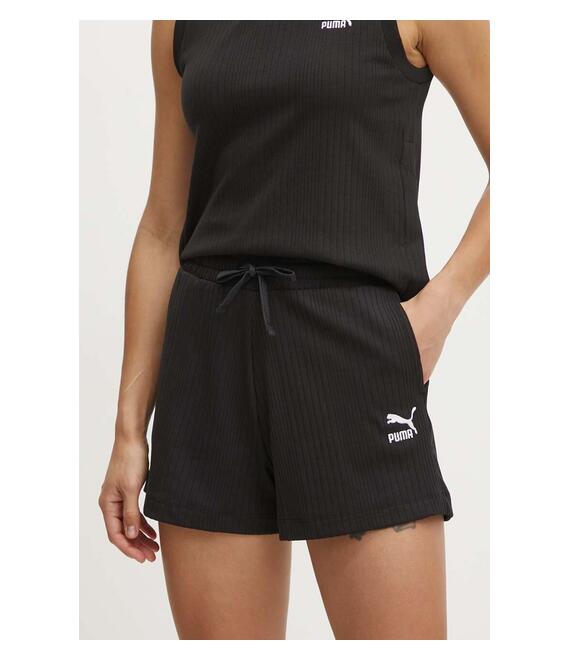 Σορτς Puma χρώμα: μαύρο, 624254