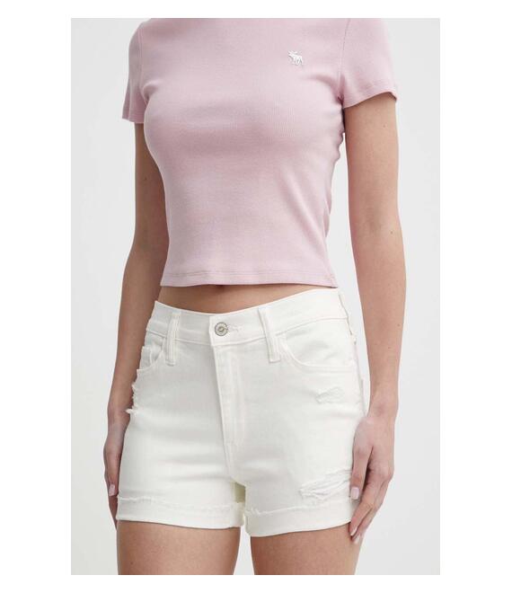 Τζιν σορτς Hollister Co. χρώμα: μπεζ