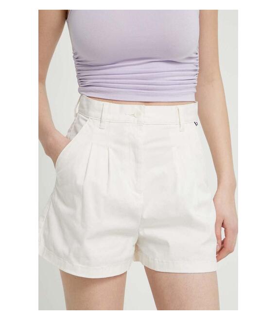 Σορτς Tommy Jeans χρώμα: μπεζ, DW0DW17775
