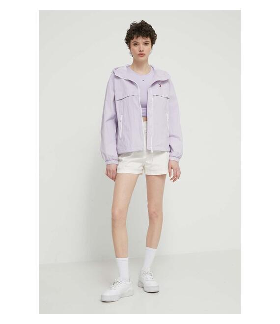 Σορτς Tommy Jeans χρώμα: μπεζ, DW0DW17775