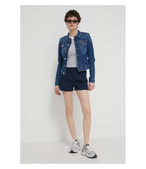 Σορτς Tommy Jeans χρώμα: ναυτικό μπλε, DW0DW17775