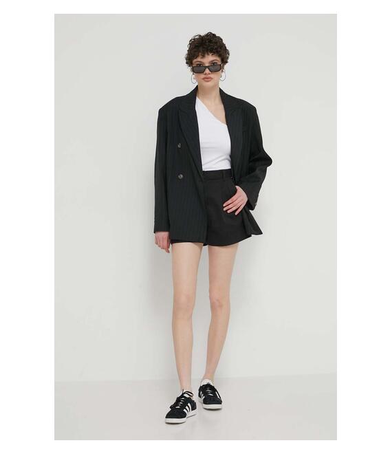 Σορτς Tommy Jeans χρώμα: μαύρο, DW0DW17775