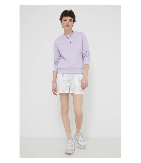 Βαμβακερό σορτσάκι Tommy Jeans χρώμα: μπεζ