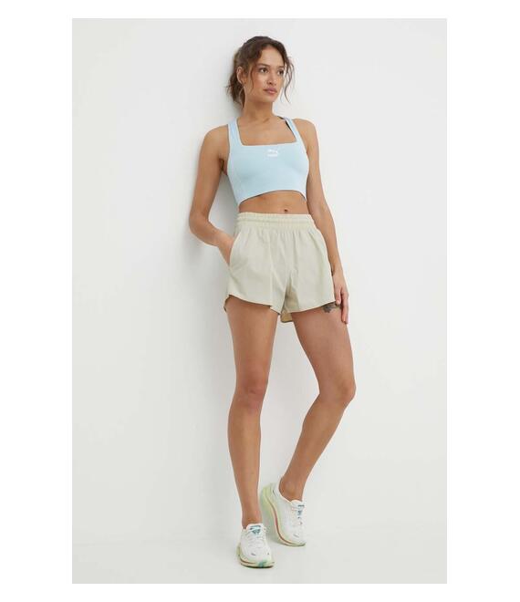 Σορτς προπόνησης Under Armour Flex χρώμα: μπεζ