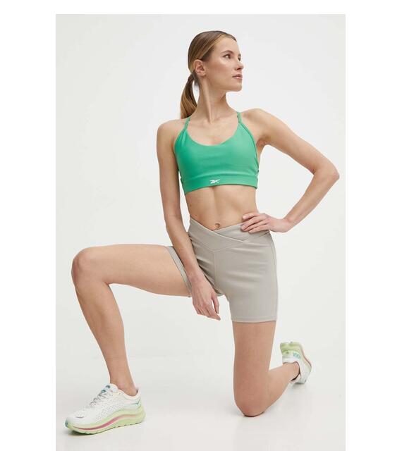 Σορτς γιόγκα Reebok Lux Collection χρώμα: γκρι, 100076342