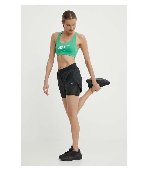 Σορτς τρεξίματος Reebok χρώμα: μαύρο, 100075412