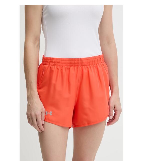 Σορτς τρεξίματος Under Armour Fly By χρώμα: κίτρινο