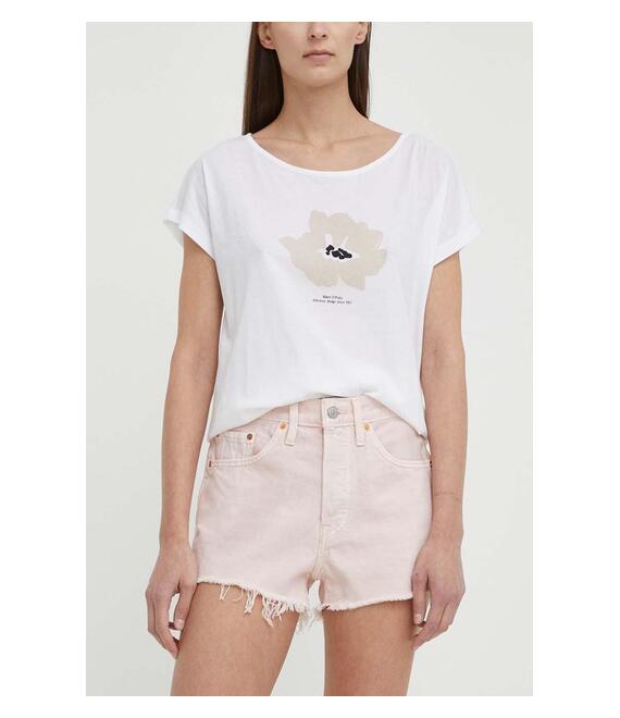 Τζιν σορτς Levi's χρώμα: ροζ