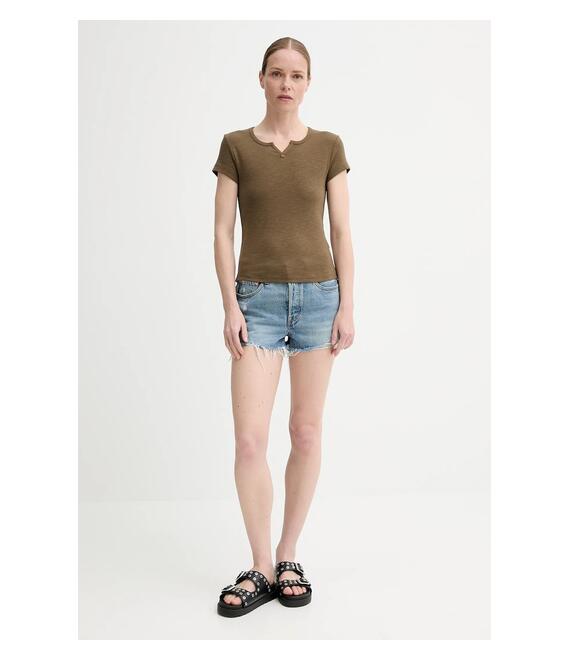 Τζιν σορτς Levi's χρώμα: μπλε