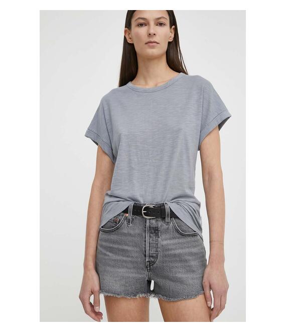 Τζιν σορτς Levi's χρώμα: γκρι