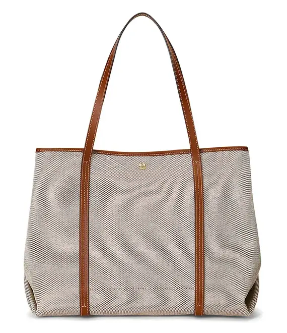 Τσάντα Lauren Ralph Lauren χρώμα: μπεζ, 431920062