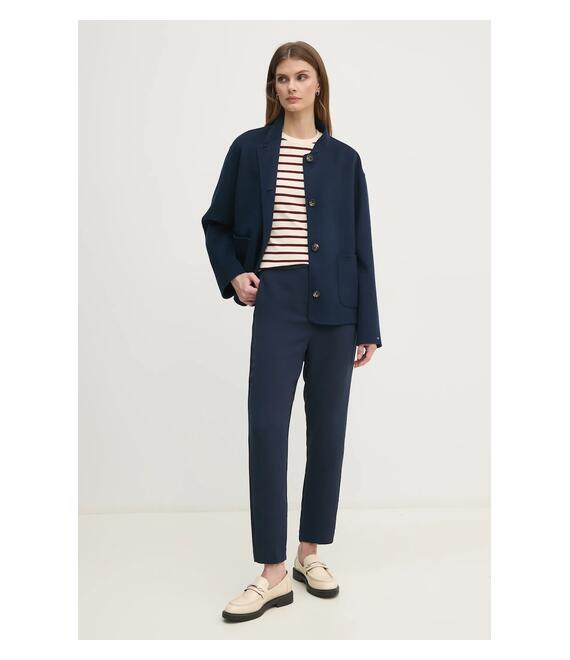 Βαμβακερό μπλουζάκι Tommy Hilfiger γυναικείο, χρώμα: μπεζ, WW0WW40587