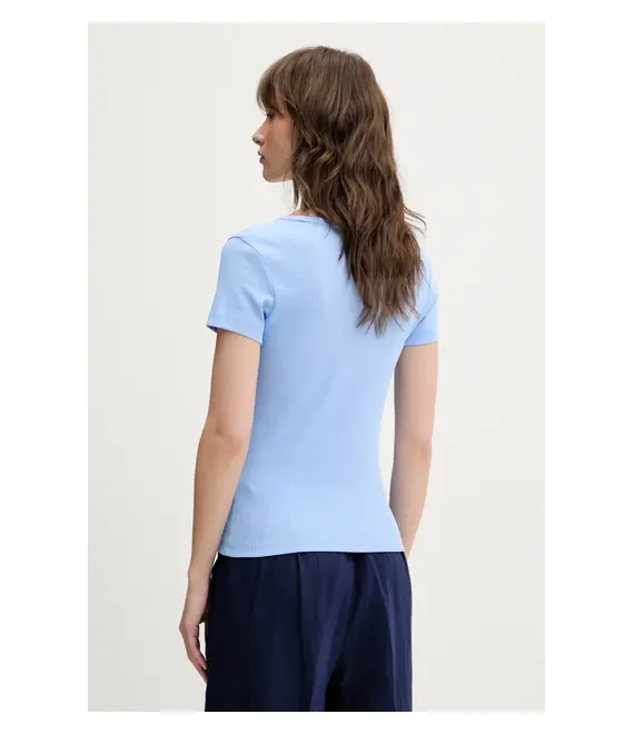 Μπλουζάκι Tommy Jeans χρώμα: μπλε, DW0DW17385