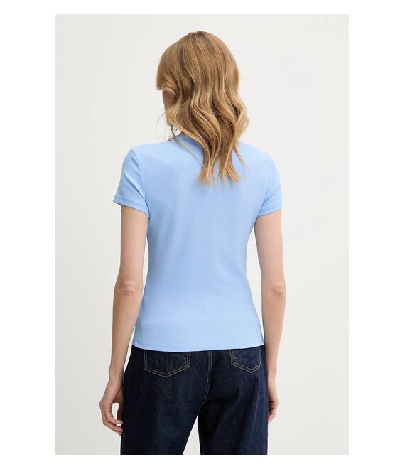 Μπλουζάκι Tommy Jeans χρώμα: μπλε, DW0DW17383