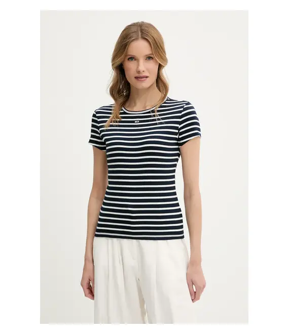 Μπλουζάκι Tommy Jeans χρώμα: ναυτικό μπλε, DW0DW17383