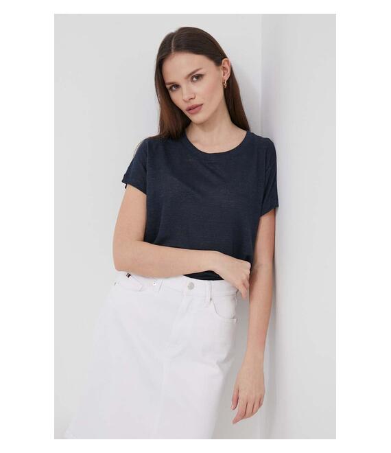 Λευκό μπλουζάκι Pepe Jeans LILIAN LILIAN χρώμα: ναυτικό μπλε PL505768