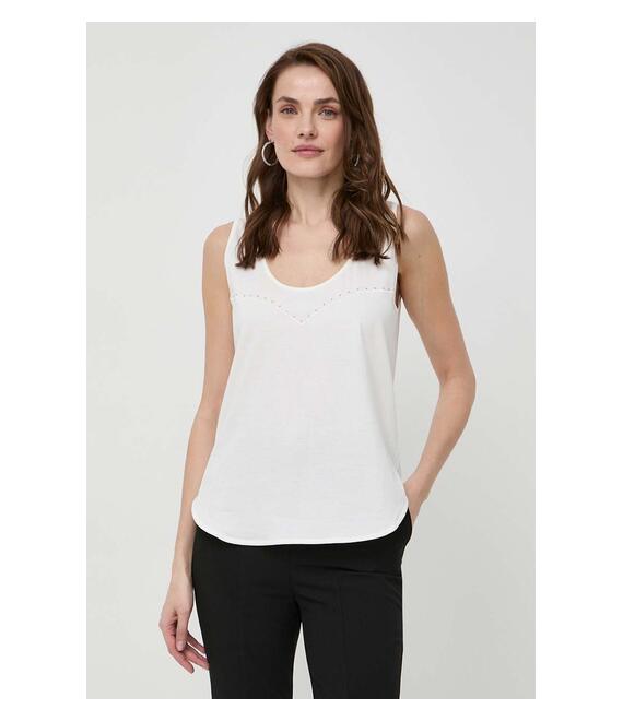 Βαμβακερό τοπ Pinko χρώμα: μπεζ, 103729 A1XR