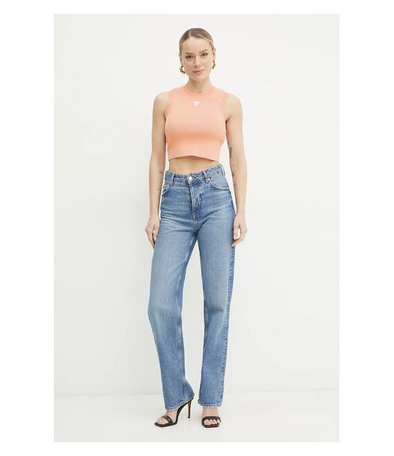 Top Guess ALEXIA χρώμα: πορτοκαλί, W4GZ34 Z3F40