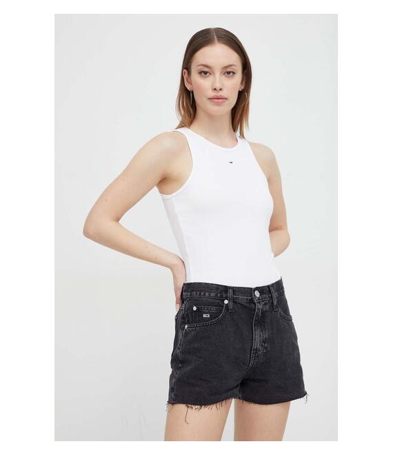 Top Tommy Jeans χρώμα: άσπρο