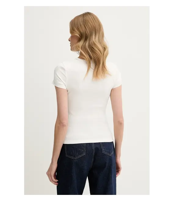 Μπλουζάκι Tommy Jeans χρώμα: άσπρο