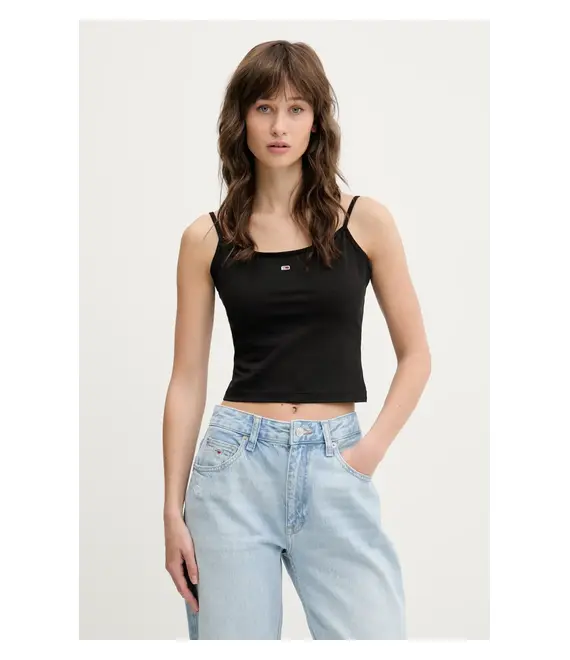Top Tommy Jeans 2-pack χρώμα: πολύχρωμο, DW0DW18148