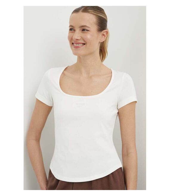 Μπλουζάκι Reebok Classic Wardrobe Essentials χρώμα: μπεζ, 100076094