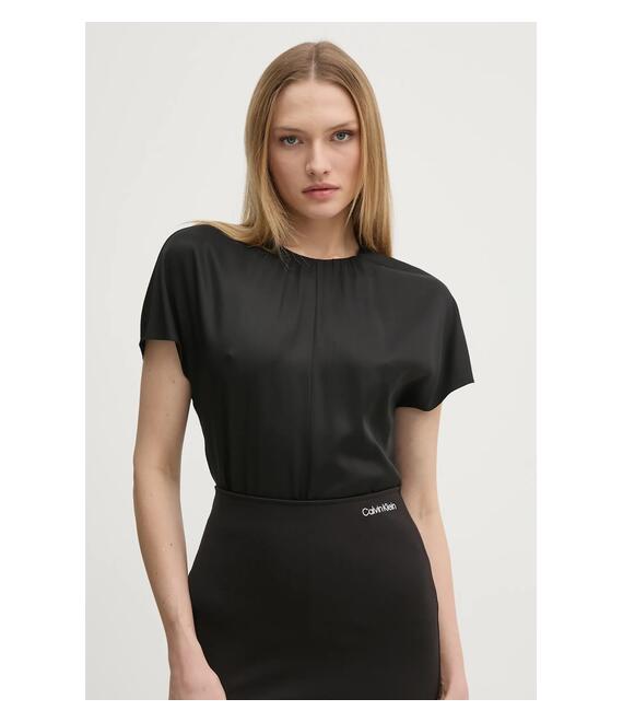 Μπλουζάκι Calvin Klein χρώμα: μαύρο, K20K207839