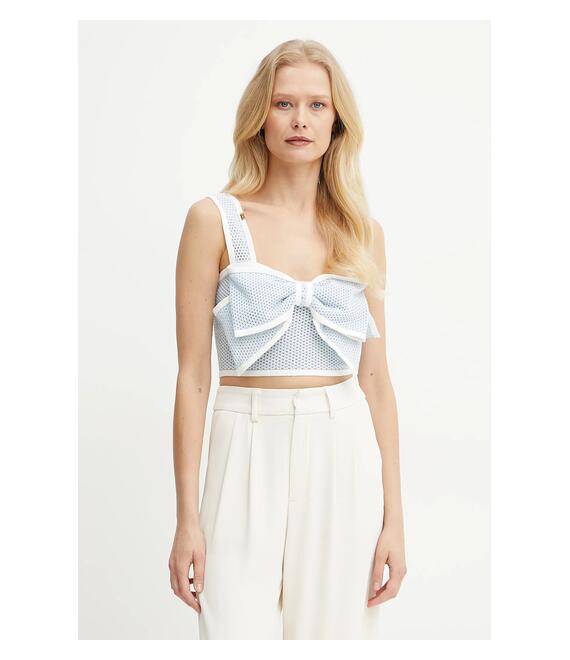 Top Elisabetta Franchi χρώμα: μπλε, TK31T51E2