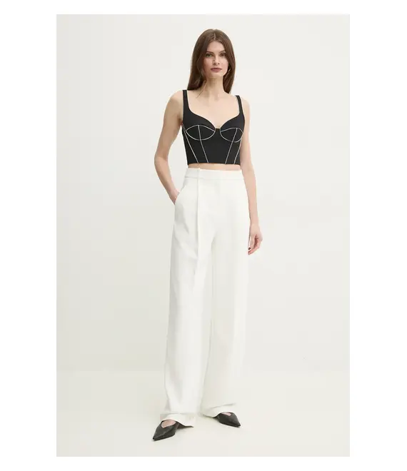 Top Elisabetta Franchi χρώμα: μαύρο, TO02451E2