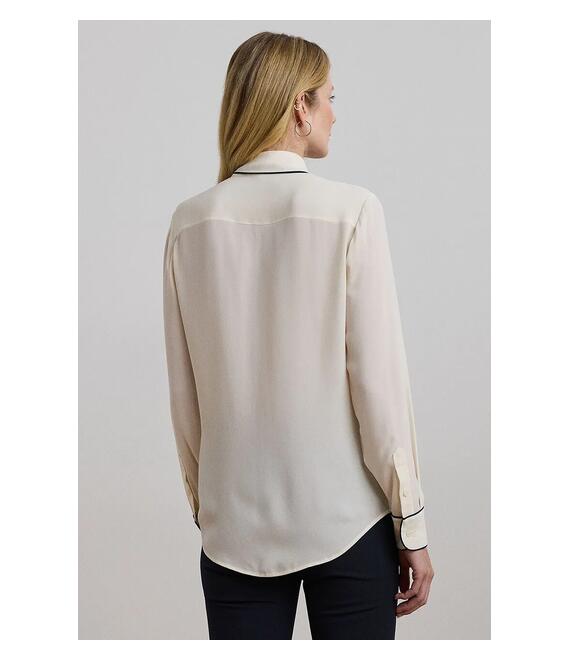Πουκάμισο Lauren Ralph Lauren χρώμα: μπεζ, 200957396