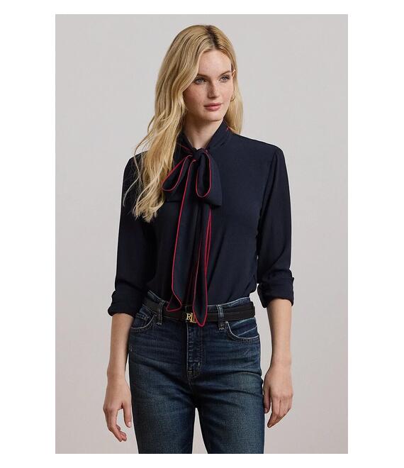 Πουκάμισο Lauren Ralph Lauren χρώμα: ναυτικό μπλε, 200957396