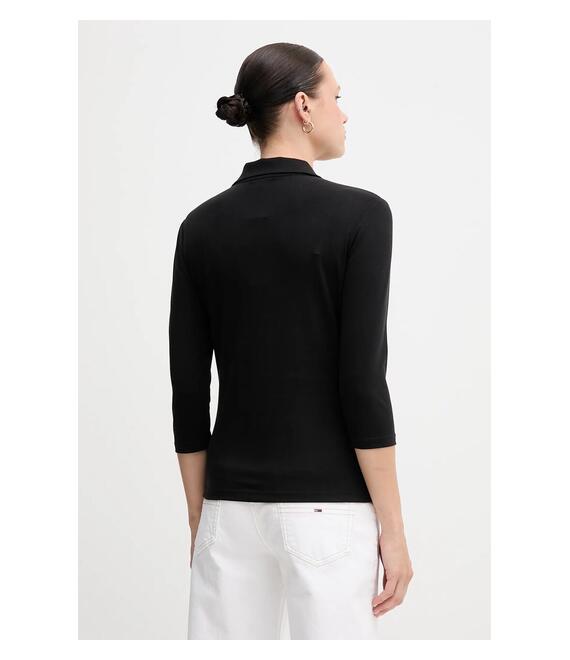 Μπλουζάκι Sisley χρώμα: μαύρο, 5X8VLQ08E