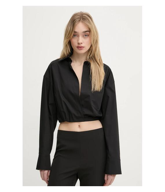 Μπλουζάκι Moschino Jeans χρώμα: μαύρο, 0208 3227