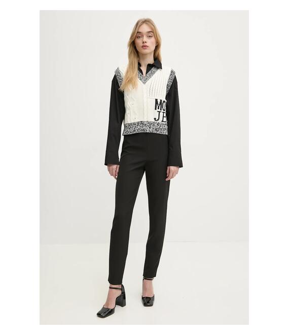 Μπλουζάκι Moschino Jeans χρώμα: μαύρο, 0208 3227