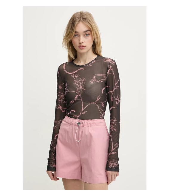 Μπλουζάκι Moschino Jeans χρώμα: μαύρο, 1215 3240