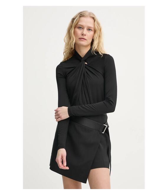 Μπλουζάκι AllSaints MINA χρώμα: μαύρο, W071PB