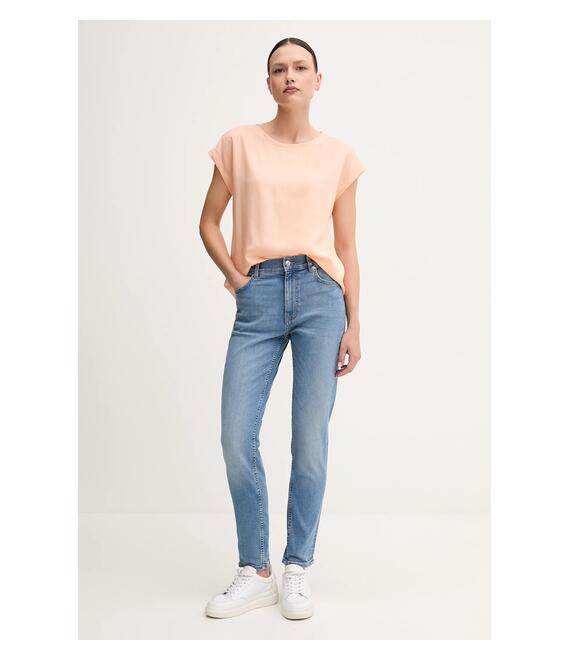 Μπλουζάκι United Colors of Benetton χρώμα: πορτοκαλί, 52M9DQ0BI