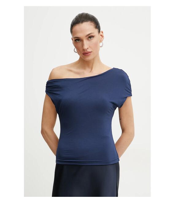 Μπλουζάκι Guess DOLMAN χρώμα: ναυτικό μπλε, W5GP46 KACM2