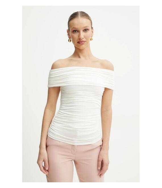 Μπλουζάκι Marciano Guess ALVA χρώμα: μπεζ, 5GGP04 6259A