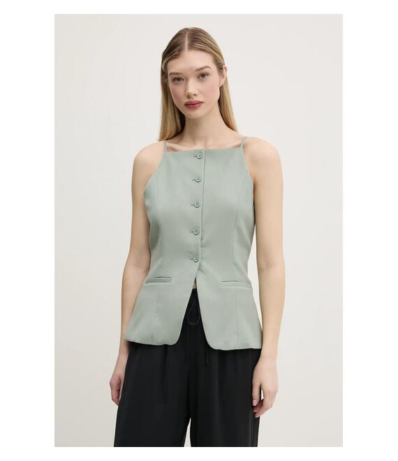 Top Abercrombie & Fitch χρώμα: πράσινο, KI140-5050