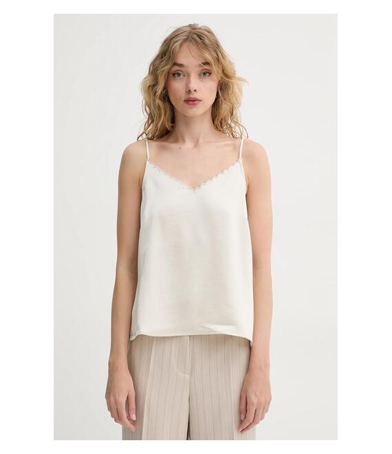 Top Bruuns Bazaar χρώμα: μπεζ, BBW4438