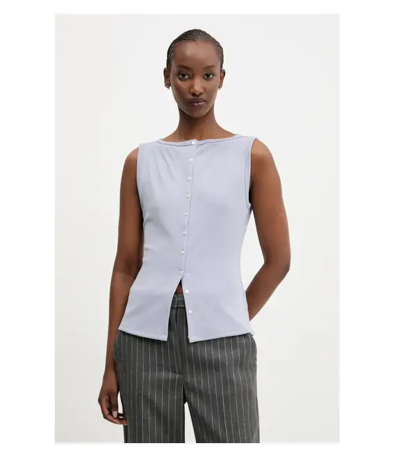 Top Abercrombie & Fitch χρώμα: μπλε, KI139-5175