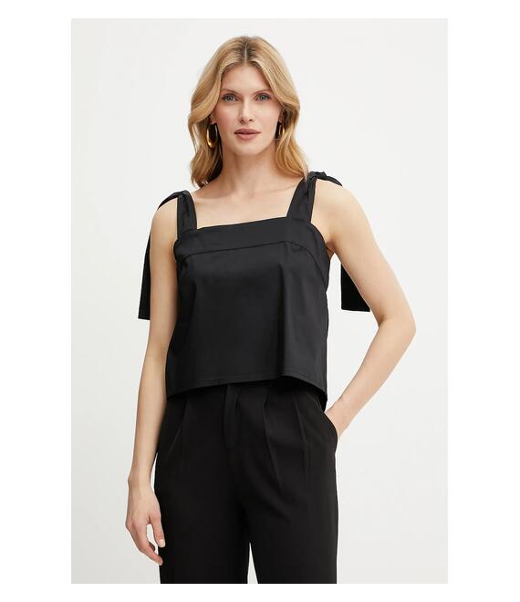 Top Liu Jo χρώμα: μαύρο, VA5064.TS330