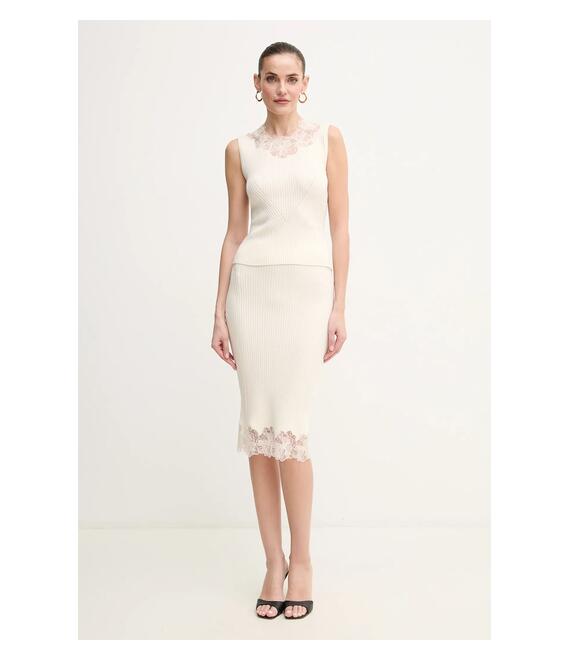 Γιλέκο Marciano Guess CANDICE χρώμα: μπεζ, 5GGR03 5872Z