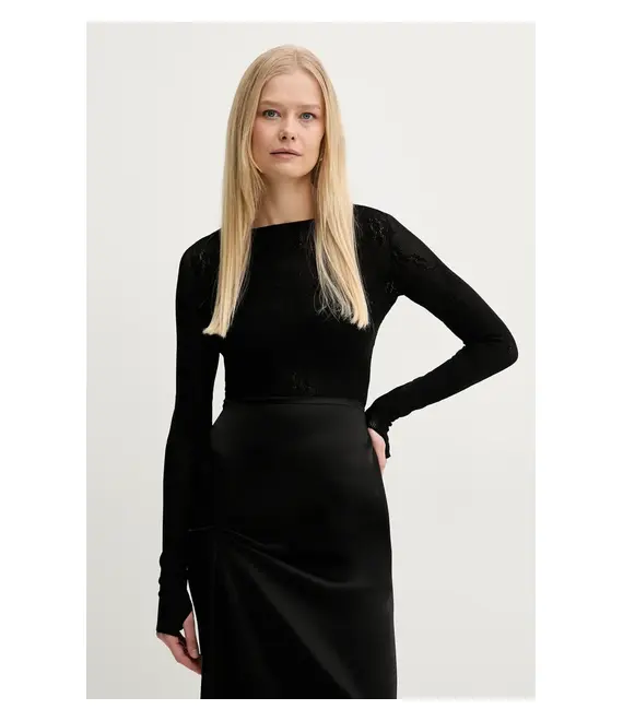 Κορμάκι Victoria Beckham χρώμα: μαύρο, 1225KTP006367A
