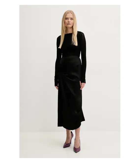 Κορμάκι Victoria Beckham χρώμα: μαύρο, 1225KTP006367A